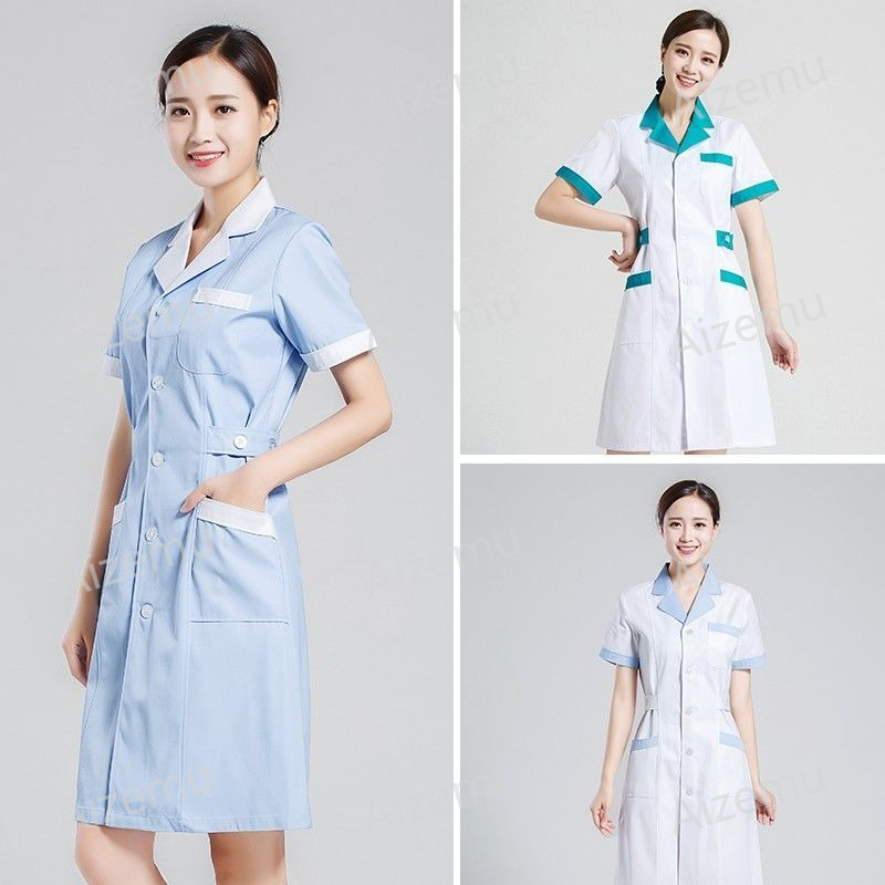 Medical Lab Coats - Unisex Short Sleeve Beauty Salon Scrubs