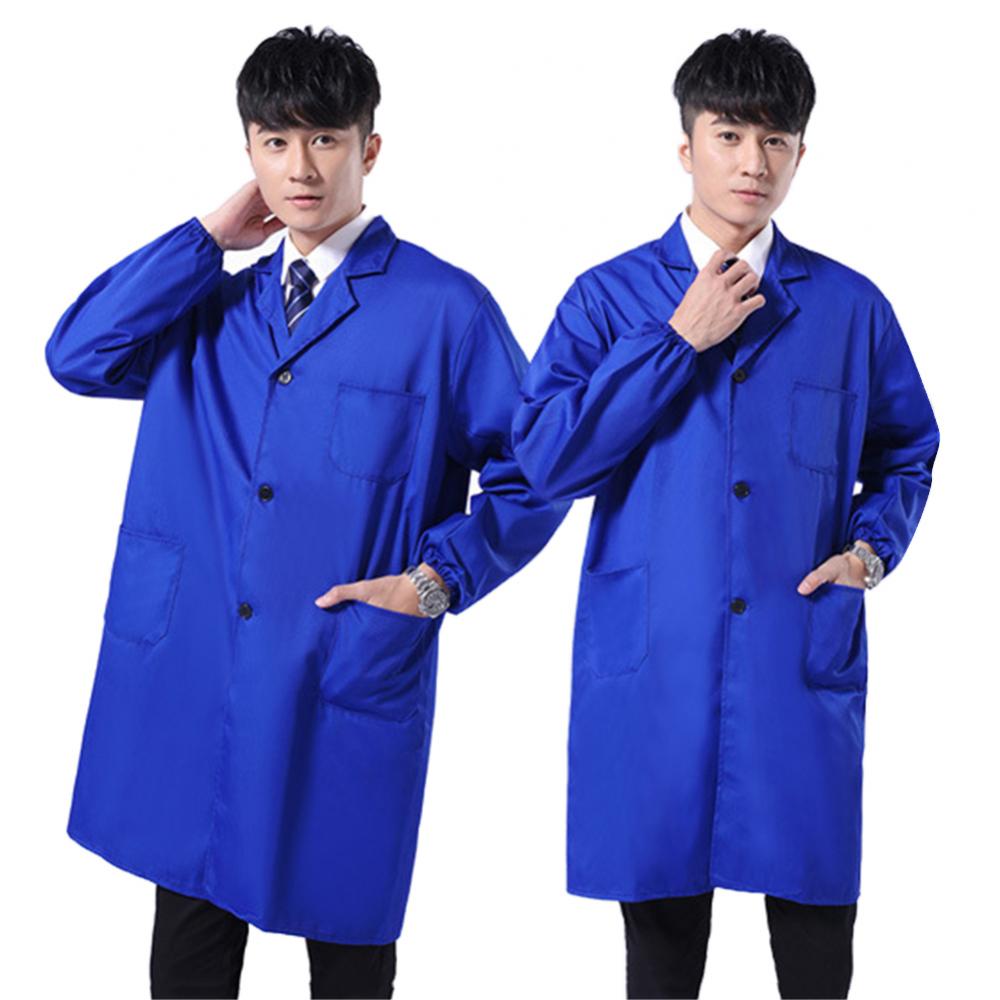 Medical Lab Coats - Dustproof Men Work Clothing Long Short