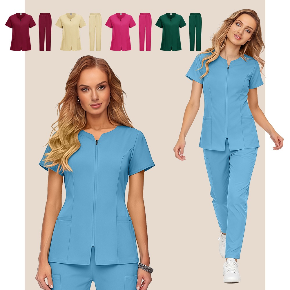 Medical Lab Coats - Wholesale Medical Scrub Set Spandex Stretch