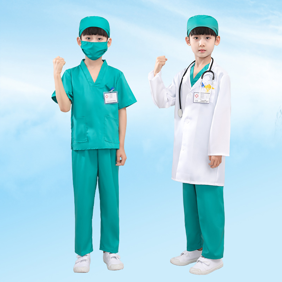 7 Pcs/Pack Kid White Medical U - Medical Lab Coats recension och pris
