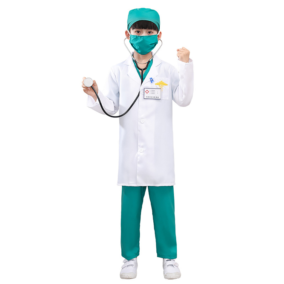 7 Pcs/Pack Kid White Medical U - Medical Lab Coats recension och pris