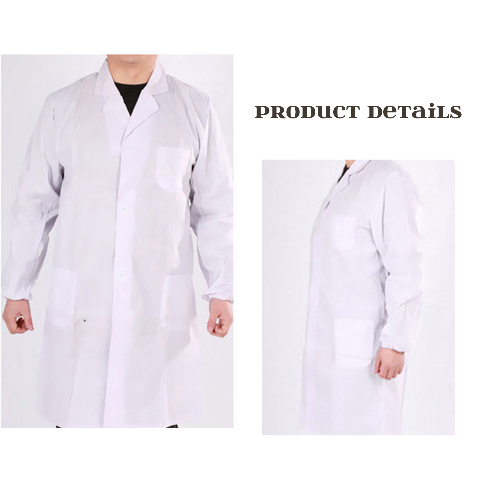 Universal Lab Cotton Coat with - Medical Lab Coats recension och pris