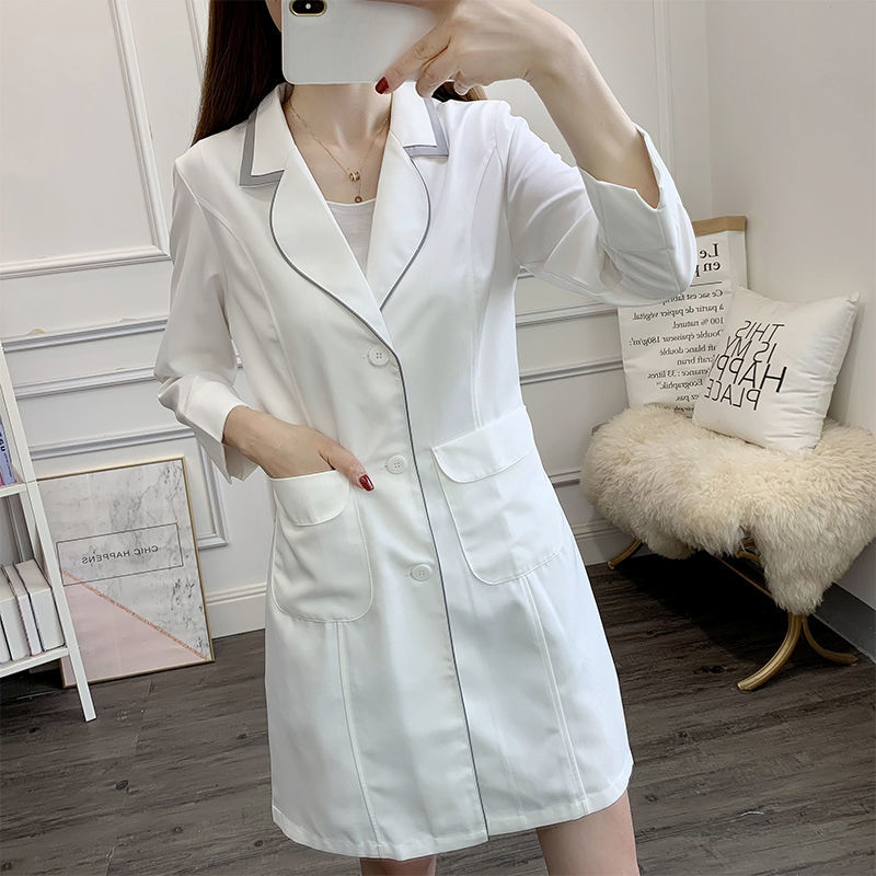 white short beauty uniform dre - Medical Lab Coats recension och pris