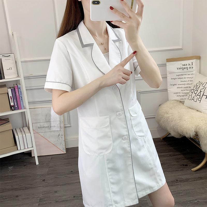 white short beauty uniform dre - Medical Lab Coats recension och pris
