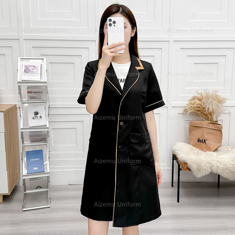 black beauty uniform with beau - Medical Lab Coats recension och pris