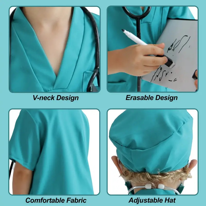7PCS Kids Doctor Nurse Cosplay - Medical Lab Coats recension och pris