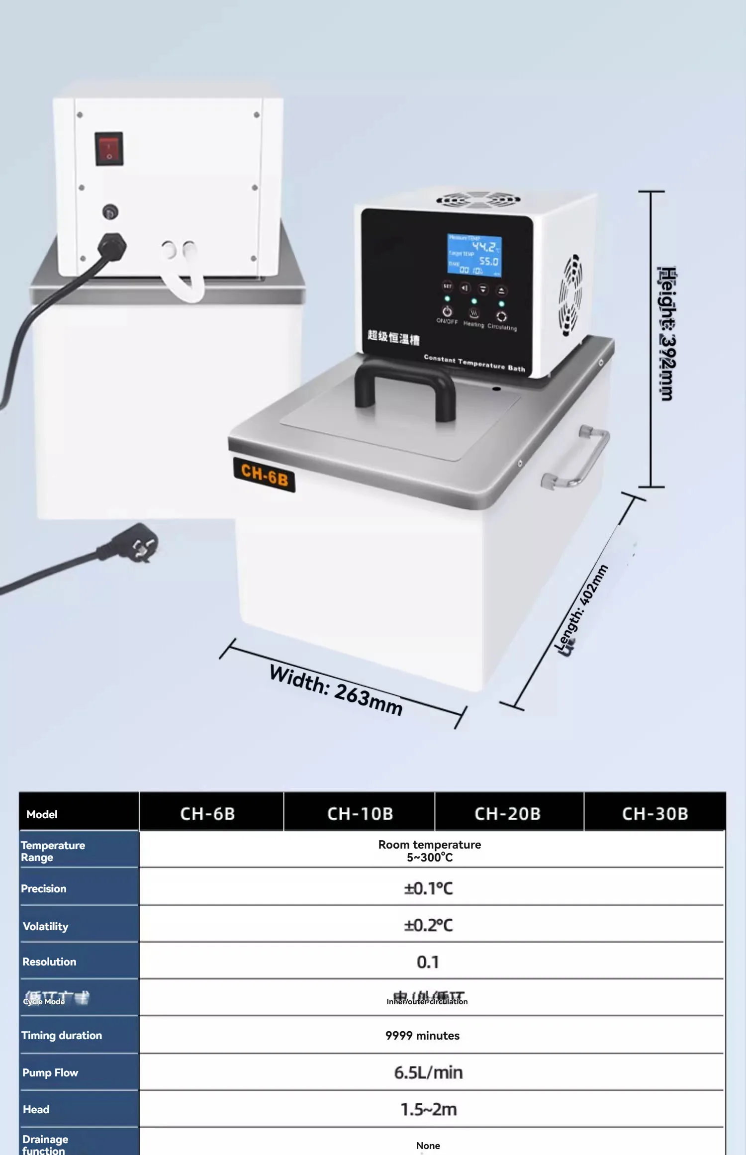 CH-6B 6L Low Temperature Therm - Water Bath Laboratory recension och pris